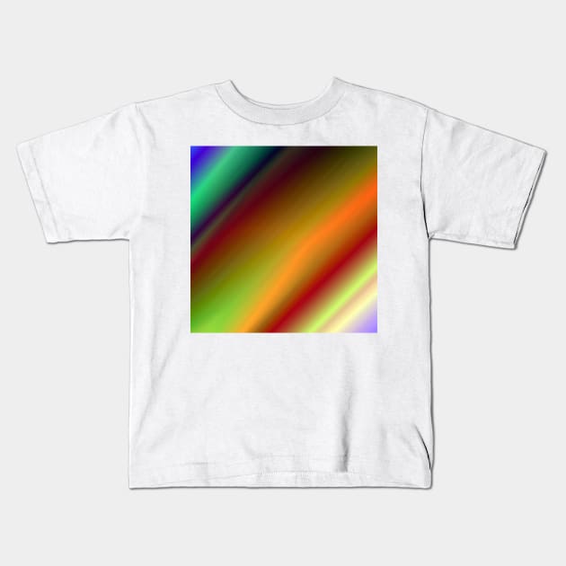 colorful abstract rainbow pattern background Kids T-Shirt by Artistic_st